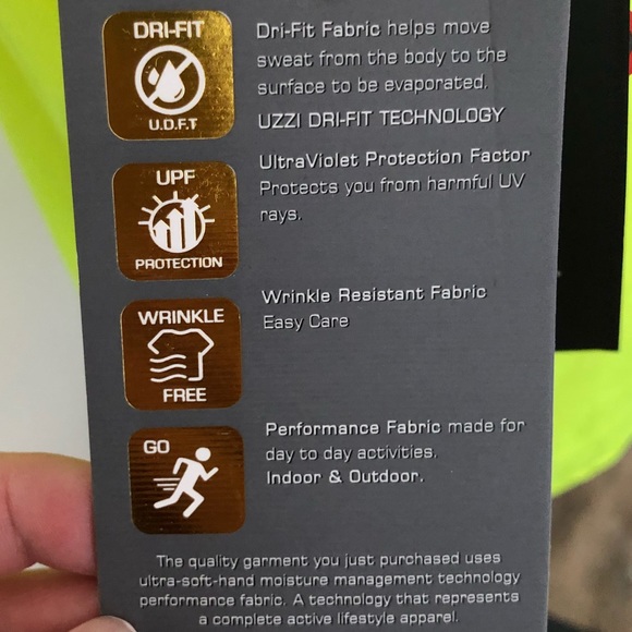 NWT! Uzzi brand SPF50 tank top Size L - Picture 3 of 5